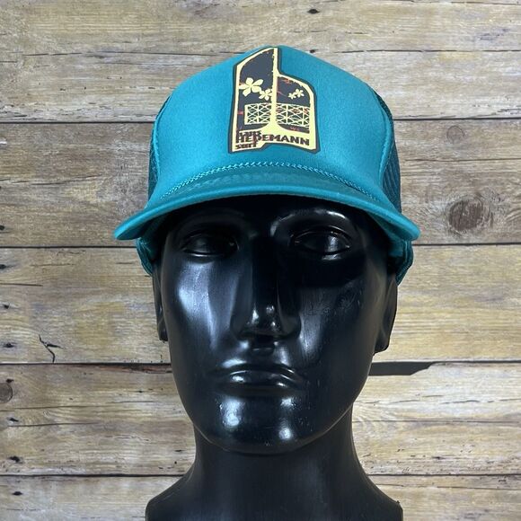 Nissun One Size Trucker Hat Turquoise 6 panel Hans Hedemann Surf Logo Adj. - Picture 10 of 15